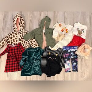 Baby Girl 6-12M Fall and Holiday bundle!